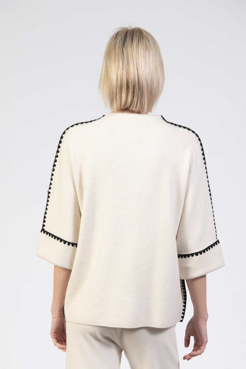 Jessica Graaf Batwing Round Neck Knit Jumper - 30267